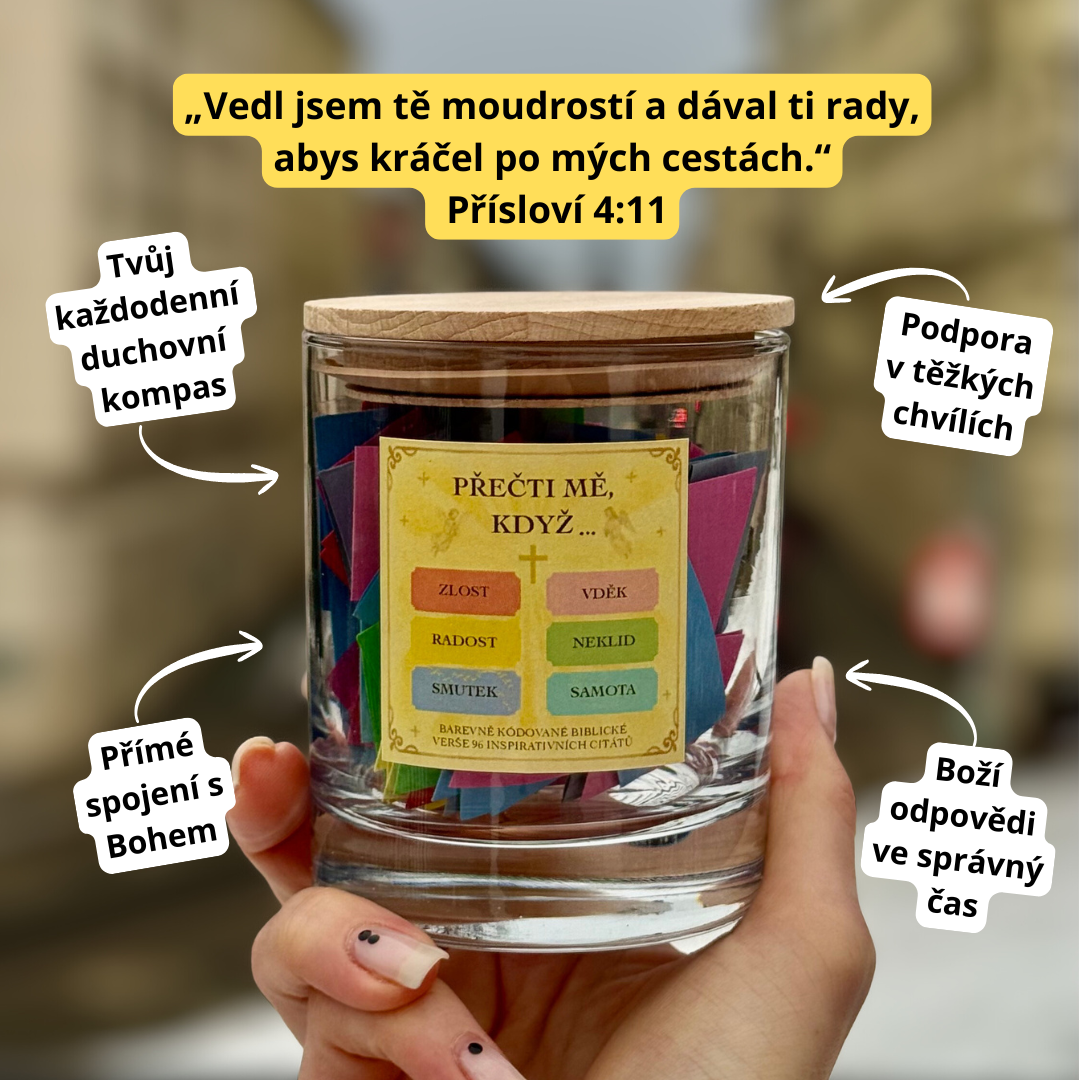 Biblická sklenička inspirace